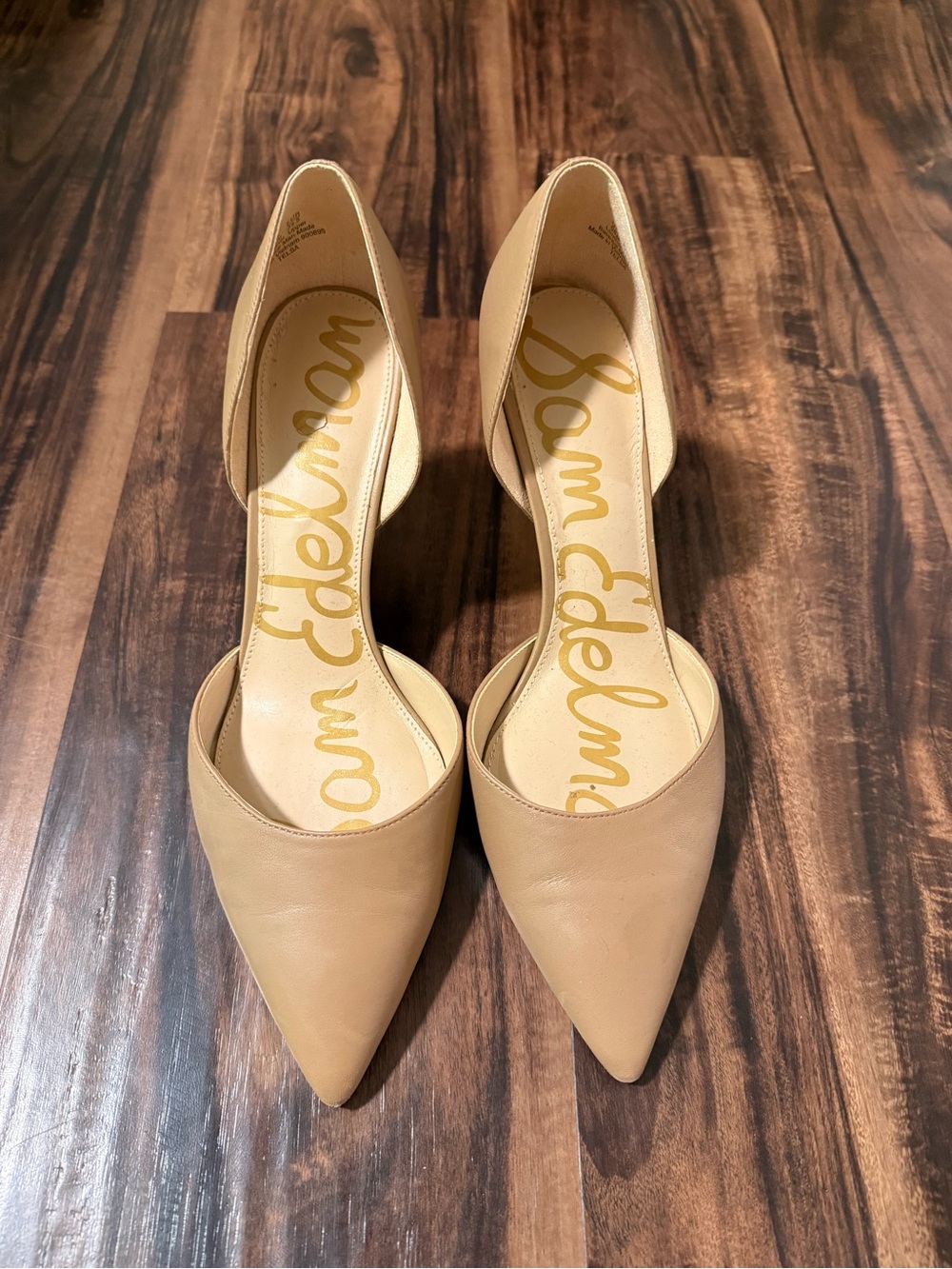 Sam Edelman Pointed-Toe D'Orsay Heels - Nude - 9.5